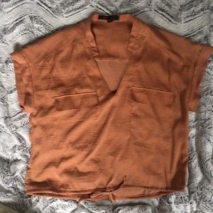 BCBG Oversized Pocket Tee